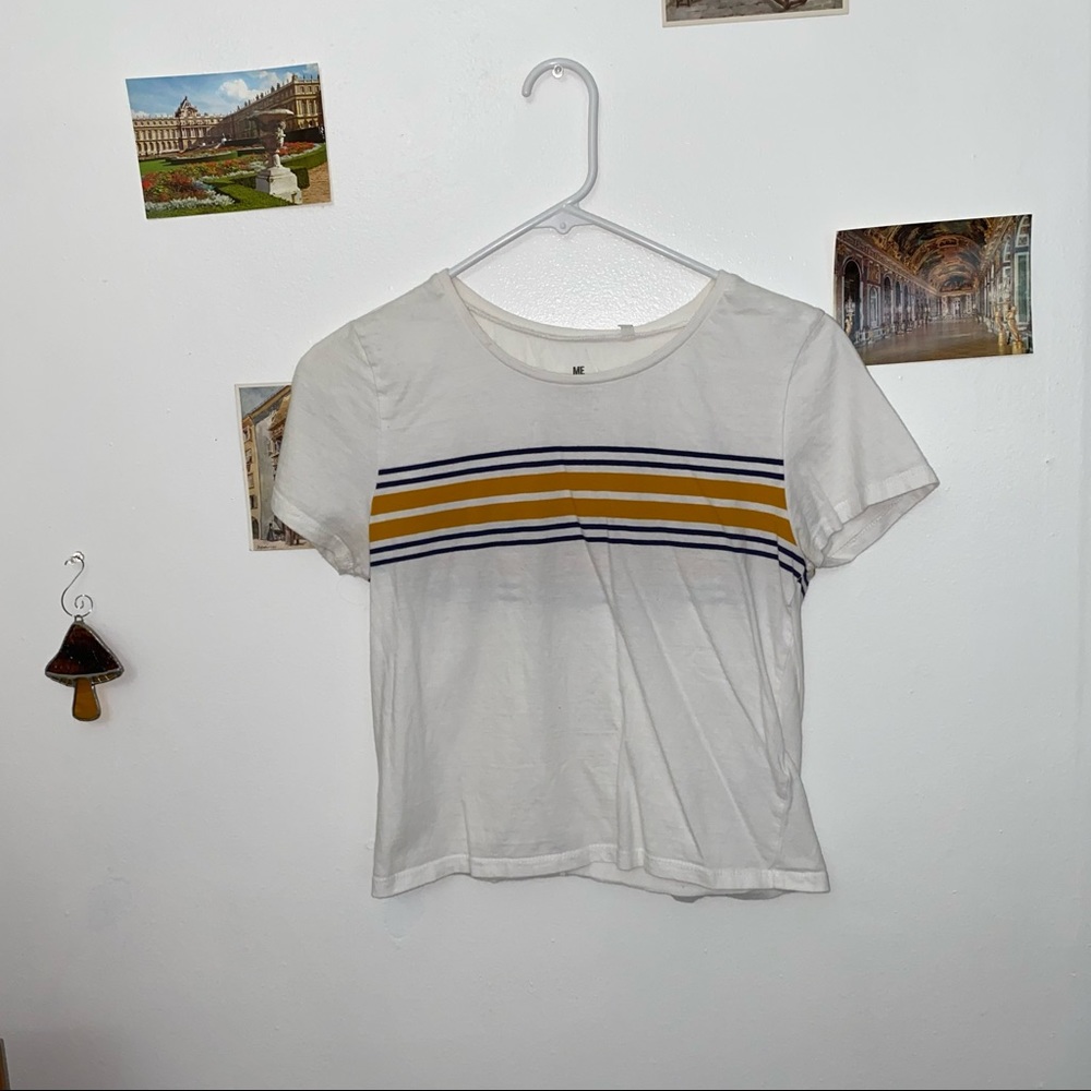 stripey baby tee